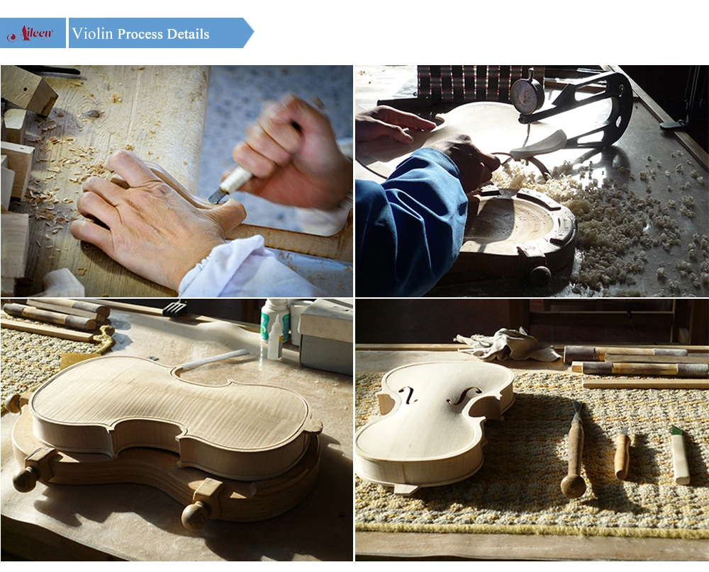 Hand Spirit Varnish Violin Shape Advanced Double Bass (VDB310)