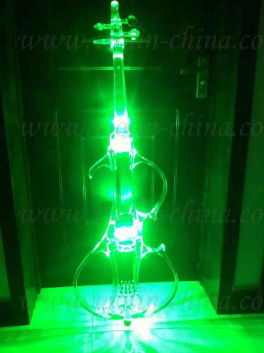 Crystal Transparent Can Light Electric Cello